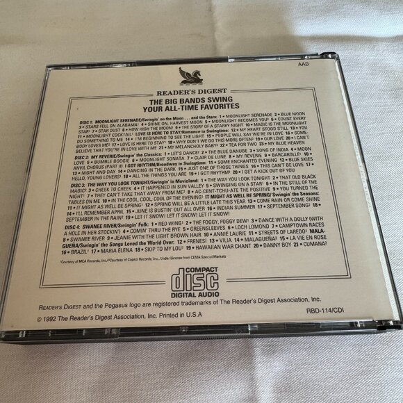Reader's Digest/Pegasus 4 CD Set The Big Bands Swing - Your All-Time Favorites - Picture 3 of 5